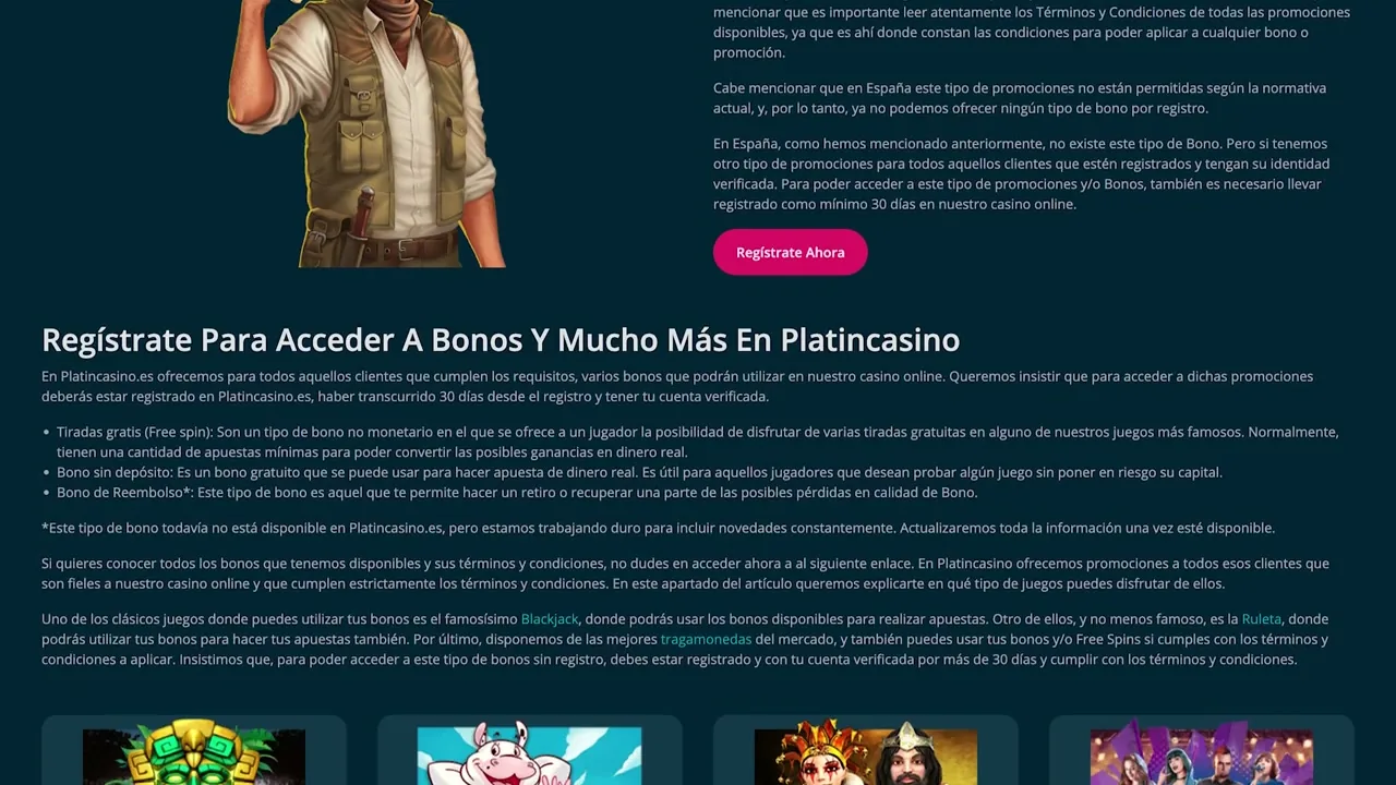 bonos de casino — Pantarei