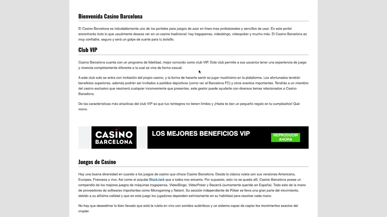 Casino Barcelona — Pantarei